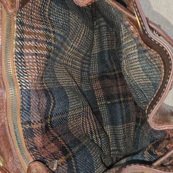 Bogner Brown Leather Backpack Travel Bag Handbag Tote - Picture 11 of 14